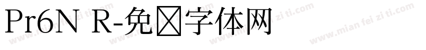 Pr6N R字体转换